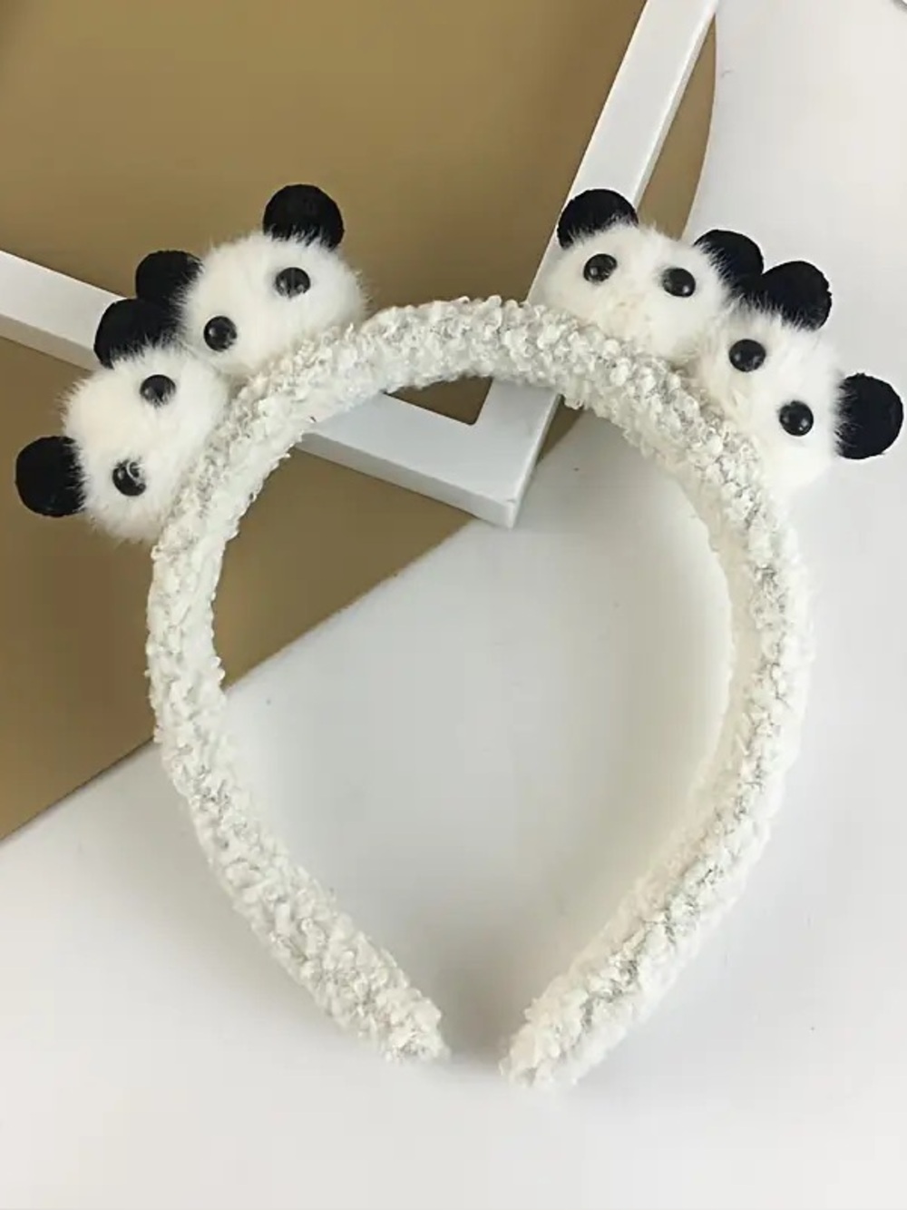 Panda Plush Spa Headband - Picture 3 of 7